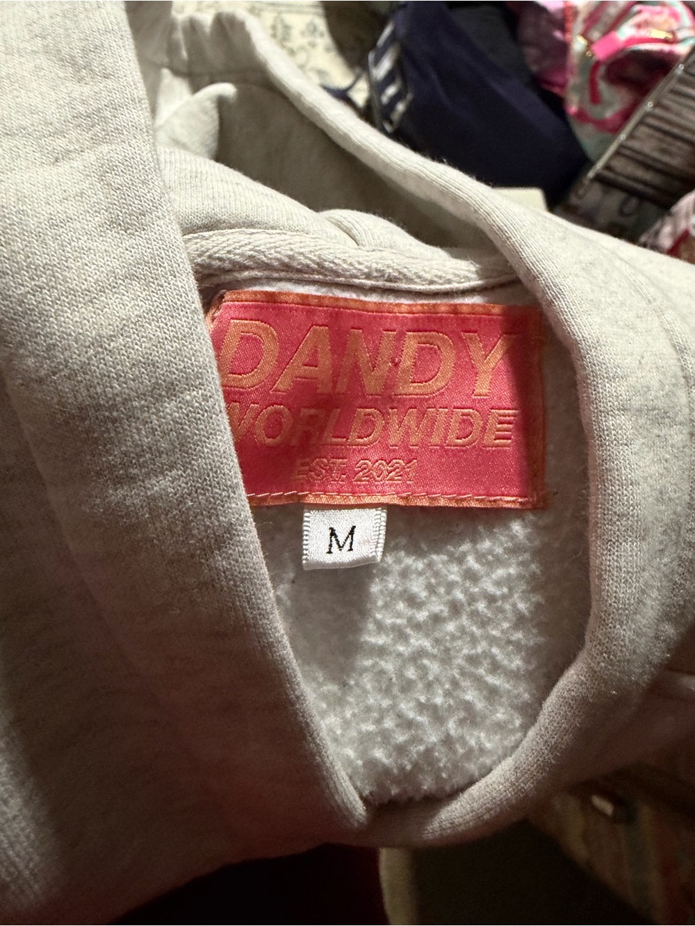 Dandy Worldwide grey Floral-Back Hooded Sweatshirt - Picture 10 of 10